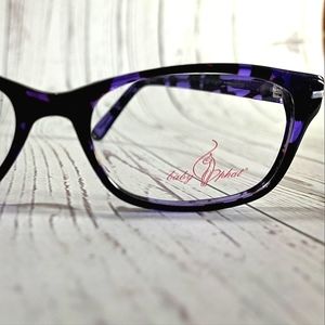 NEW Baby Phat Eyeglass Frame, Purple tortoise, petite glasses unisex 50-16-135